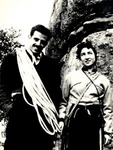 Anys 50. Andreu Sorolla i Teresa Lladó. Foto cortesia de Xavier Sorolla
