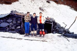 1977 (Ansabère). Oscar Cimadevilla, Manel Solís i Enric Sabaté