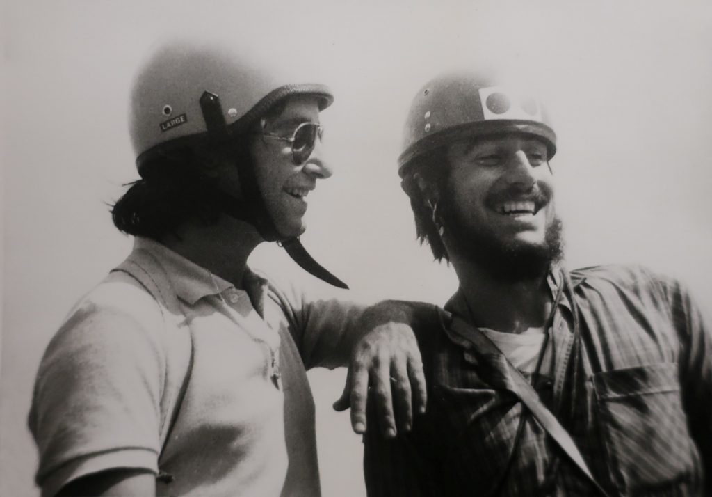 1973. Albert Alonso i Pep Graells a l'Escorpí (Montserrat)