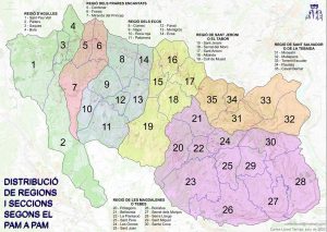 Mapa de Regions i Seccions (per Carles Llovet)