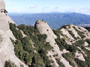 Roca de sobre l'estació superior de Sant Joan